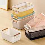 Maxbell Storage Basket Decor Multipurpose Sundries Basket for Kitchen Bathroom Snack L Gray
