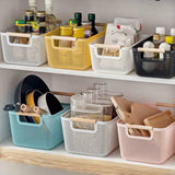 Maxbell Storage Basket Decor Multipurpose Sundries Basket for Kitchen Bathroom Snack L Gray