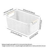 Maxbell Storage Basket Decor Multipurpose Sundries Basket for Kitchen Bathroom Snack S Black