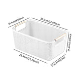 Maxbell Storage Basket Decor Multipurpose Sundries Basket for Kitchen Bathroom Snack M Black