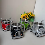 Maxbell Semi Truck Shaped Mug Novelty Coffee Cup for Home Birthday Gift Truck Lovers Black