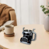 Maxbell Semi Truck Shaped Mug Novelty Coffee Cup for Home Birthday Gift Truck Lovers Black
