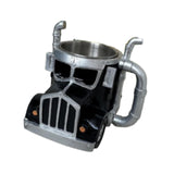 Maxbell Semi Truck Shaped Mug Novelty Coffee Cup for Home Birthday Gift Truck Lovers Black