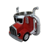 Maxbell Semi Truck Shaped Mug Novelty Coffee Cup for Home Birthday Gift Truck Lovers Red