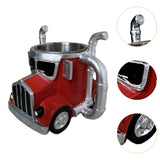 Maxbell Semi Truck Shaped Mug Novelty Coffee Cup for Home Birthday Gift Truck Lovers Red