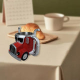 Maxbell Semi Truck Shaped Mug Novelty Coffee Cup for Home Birthday Gift Truck Lovers Red