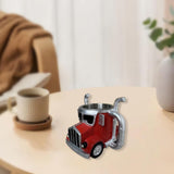 Maxbell Semi Truck Shaped Mug Novelty Coffee Cup for Home Birthday Gift Truck Lovers Red