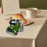 Maxbell Semi Truck Shaped Mug Novelty Coffee Cup for Home Birthday Gift Truck Lovers Green