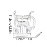Maxbell Semi Truck Shaped Mug Novelty Coffee Cup for Home Birthday Gift Truck Lovers Green