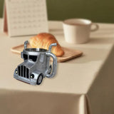 Maxbell Semi Truck Shaped Mug Novelty Coffee Cup for Home Birthday Gift Truck Lovers Silver