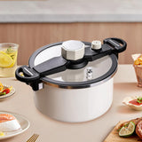 Maxbell Micro Pressure Pan Safe Locks Pressure Cookers for Home Restaurant Commercial white