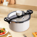 Maxbell Micro Pressure Pan Safe Locks Pressure Cookers for Home Restaurant Commercial white