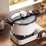 Maxbell Micro Pressure Pan Safe Locks Pressure Cookers for Home Restaurant Commercial white