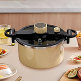 Maxbell Micro Pressure Pan Safe Locks Pressure Cookers for Home Restaurant Commercial yellow