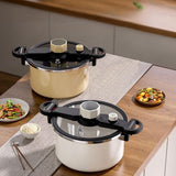 Maxbell Micro Pressure Pan Safe Locks Pressure Cookers for Home Restaurant Commercial yellow
