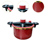 Maxbell Micro Pressure Pan Safe Locks Pressure Cookers for Home Restaurant Commercial red