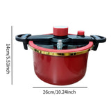 Maxbell Micro Pressure Pan Safe Locks Pressure Cookers for Home Restaurant Commercial red