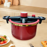 Maxbell Micro Pressure Pan Safe Locks Pressure Cookers for Home Restaurant Commercial red