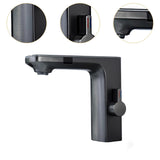 Maxbell Touchless Bathroom Faucet Smart Temperature Mixer for Toilet Restroom Office grey
