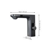 Maxbell Touchless Bathroom Faucet Smart Temperature Mixer for Toilet Restroom Office grey