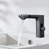 Maxbell Touchless Bathroom Faucet Smart Temperature Mixer for Toilet Restroom Office grey