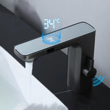 Maxbell Touchless Bathroom Faucet Smart Temperature Mixer for Toilet Restroom Office grey