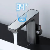 Maxbell Touchless Bathroom Faucet Smart Temperature Mixer for Toilet Restroom Office grey