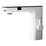 Maxbell Touchless Bathroom Faucet Smart Temperature Mixer for Toilet Restroom Office white