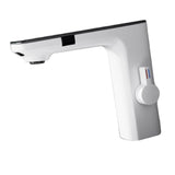Maxbell Touchless Bathroom Faucet Smart Temperature Mixer for Toilet Restroom Office white