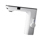 Maxbell Touchless Bathroom Faucet Smart Temperature Mixer for Toilet Restroom Office white
