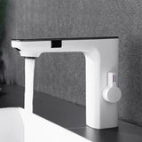 Maxbell Touchless Bathroom Faucet Smart Temperature Mixer for Toilet Restroom Office white