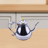Maxbell Oil Dispenser Pots Oil Container Refillable Stainless Steel Long Spout Kettle Silver