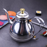 Maxbell Oil Dispenser Pots Oil Container Refillable Stainless Steel Long Spout Kettle Silver
