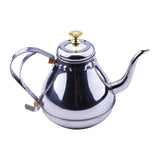 Maxbell Oil Dispenser Pots Oil Container Refillable Stainless Steel Long Spout Kettle Silver