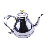 Maxbell Oil Dispenser Pots Oil Container Refillable Stainless Steel Long Spout Kettle Silver