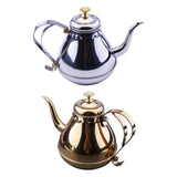 Maxbell Oil Dispenser Pots Oil Container Refillable Stainless Steel Long Spout Kettle Silver