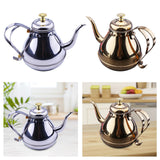 Maxbell Oil Dispenser Pots Oil Container Refillable Stainless Steel Long Spout Kettle Silver