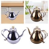 Maxbell Oil Dispenser Pots Oil Container Refillable Stainless Steel Long Spout Kettle Silver
