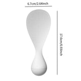 Maxbell Tumbler Rice Spoon Comfortable Rice Spatula for Picnic Mashed Potato Camping white