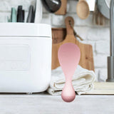 Maxbell Tumbler Rice Spoon Comfortable Rice Spatula for Picnic Mashed Potato Camping Pink
