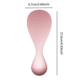 Maxbell Tumbler Rice Spoon Comfortable Rice Spatula for Picnic Mashed Potato Camping Pink