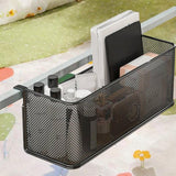 Maxbell Bedside Shelf for Bunk Bed Hanging Organizer for College Dorm Book Notebooks Black