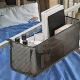 Maxbell Bedside Shelf for Bunk Bed Hanging Organizer for College Dorm Book Notebooks Black
