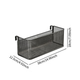 Maxbell Bedside Shelf for Bunk Bed Hanging Organizer for College Dorm Book Notebooks Black