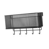 Maxbell Bedside Shelf for Bunk Bed Hanging Organizer for College Dorm Book Notebooks Black and hook
