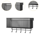 Maxbell Bedside Shelf for Bunk Bed Hanging Organizer for College Dorm Book Notebooks Black and hook