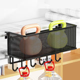 Maxbell Bedside Shelf for Bunk Bed Hanging Organizer for College Dorm Book Notebooks Black and hook