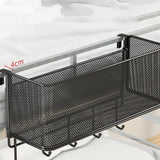Maxbell Bedside Shelf for Bunk Bed Hanging Organizer for College Dorm Book Notebooks Black and hook