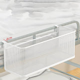 Maxbell Bedside Shelf for Bunk Bed Hanging Organizer for College Dorm Book Notebooks White