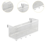 Maxbell Bedside Shelf for Bunk Bed Hanging Organizer for College Dorm Book Notebooks White and hook